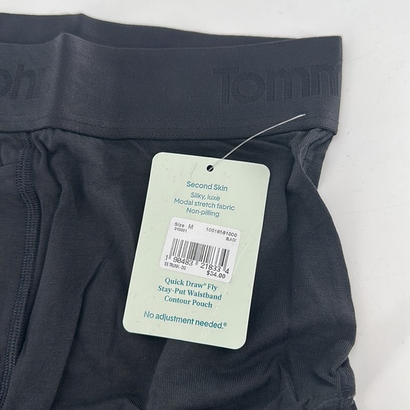 Tommy John Second Skin Trunk 4" | Black MEDIUM - Picture 7 of 10